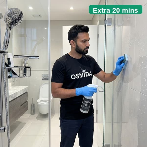Move-in bathroom cleaning